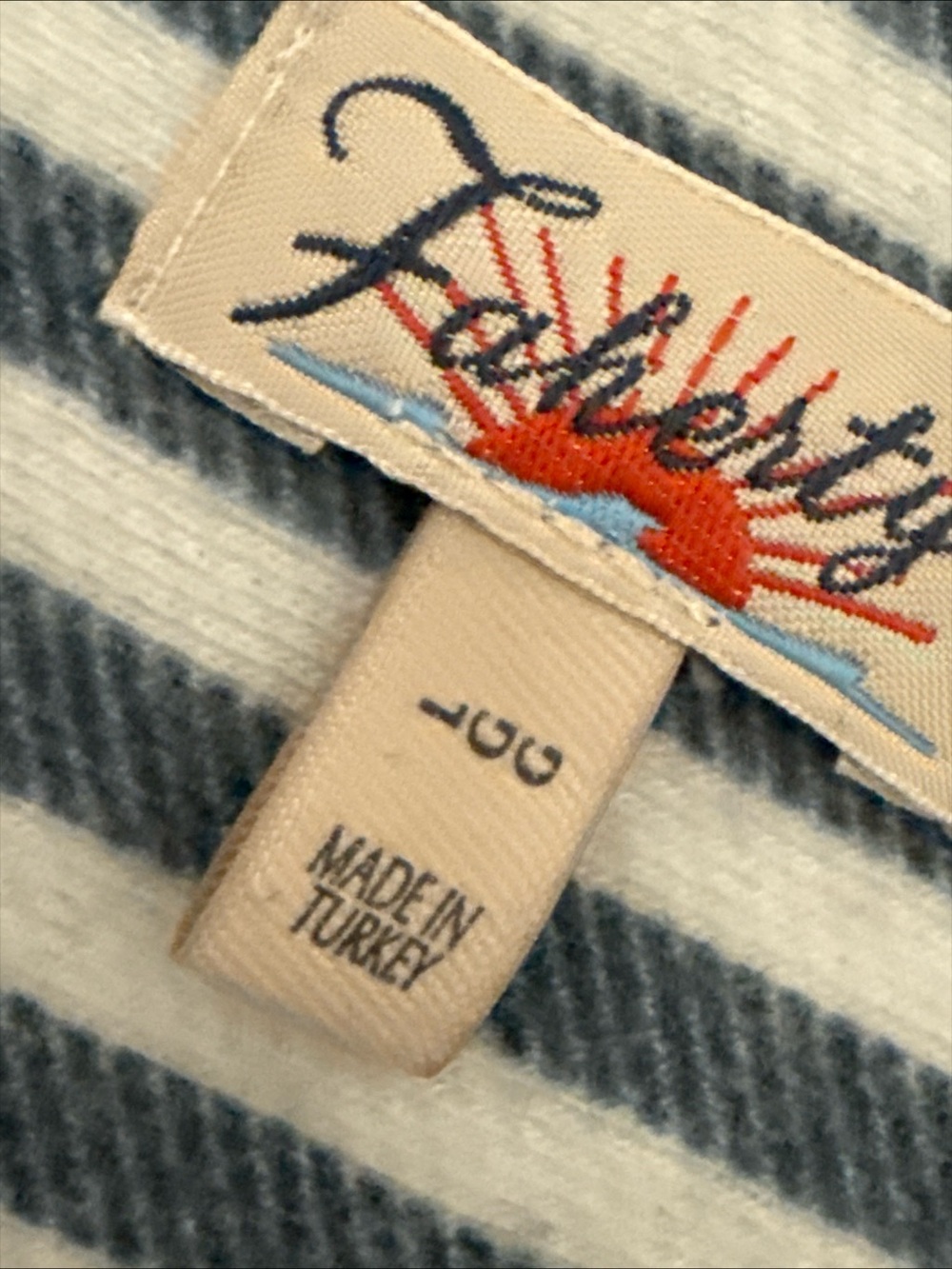 Faherty Blue & White Striped Button-Down Shirt - Picture 2 of 3